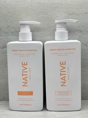 🪅 Native Sweet Peach & Nectar Moisturizing Shampoo & Conditioner 🍑